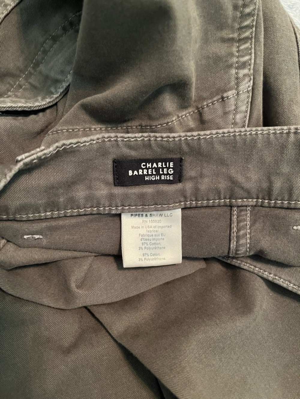 Veronica Beard Jeans Charlie Barrel Leg High Rise Utility Pants Size 28 - Picture 5 of 7